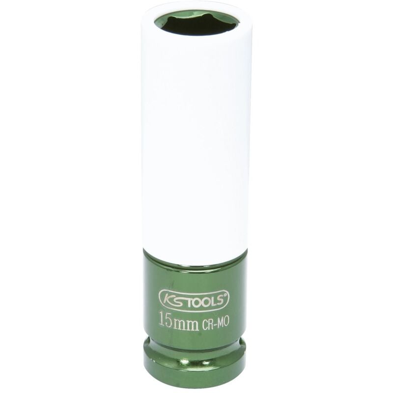 1/2' Alu-Felgen Kraft-Stecknuss, lang, 15mm