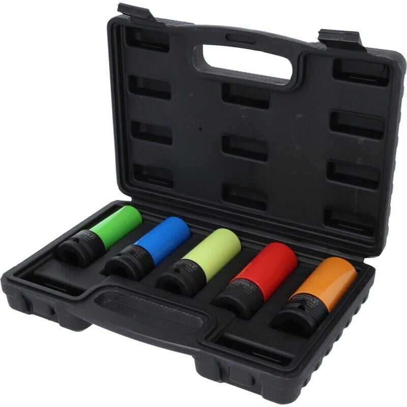 1/2' Alu-Felgen Kraft-Stecknuss-Satz robust, 5-tlg