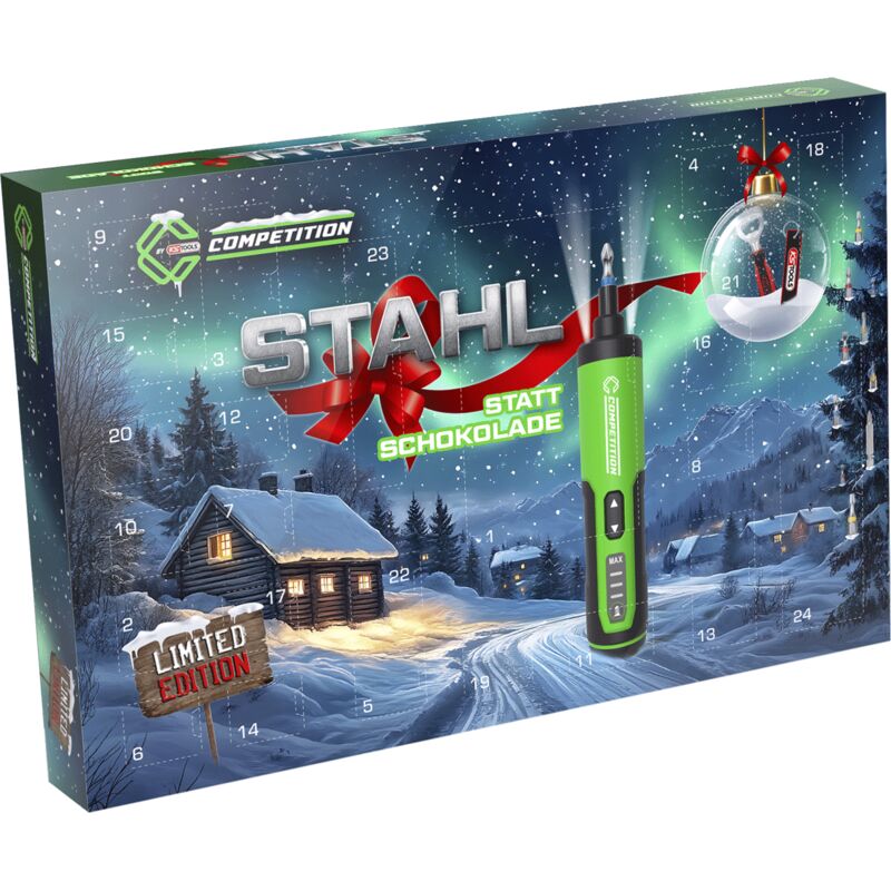 Competition by ks tools Adventskalender 2025 - Stahl statt Schokolade, 27-tlg.