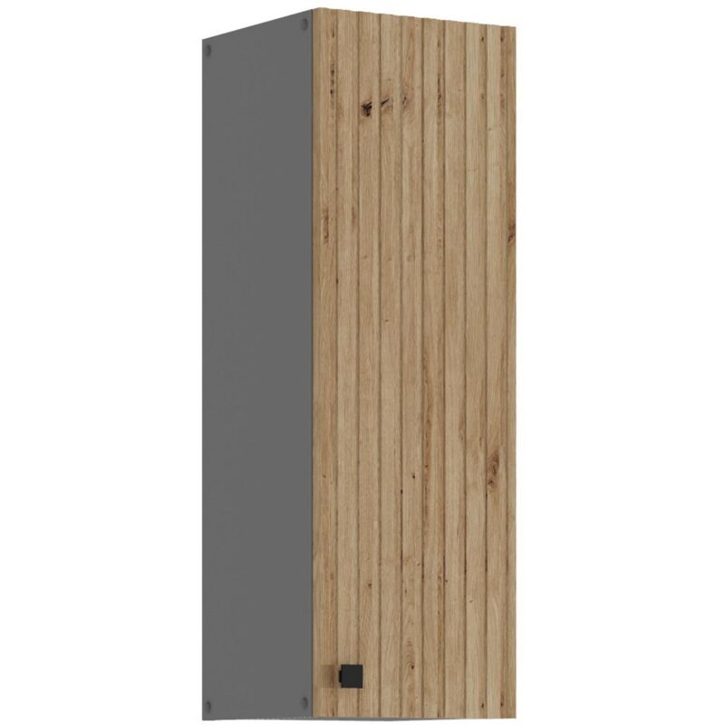 Küchen Preisbombe - Küche ava Artisan Hängeschrank 30 cm Lamellenoptik Küchenzeile Einbauküche