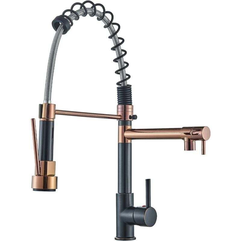Küchenarmatur Ausziehbare Brause Küchenspüle Mischbatterie Mit Ausziehbarer Brause 2 Funktionen 360° Schwenkbarer Auslauf Küchenspüle Mischbatterie