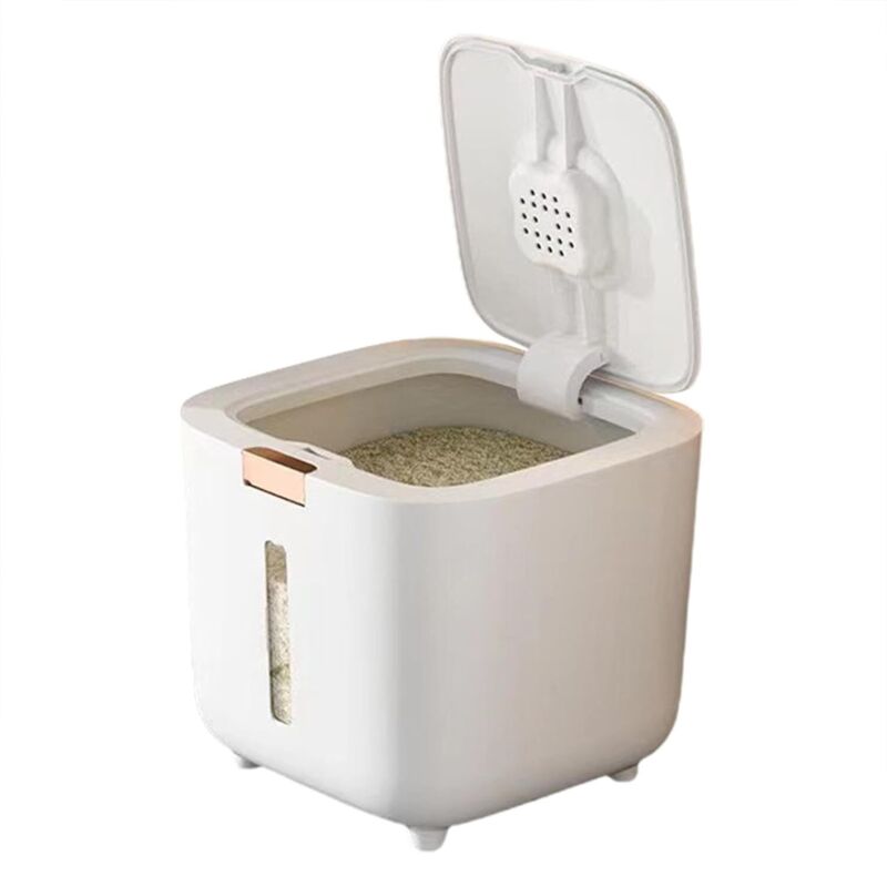 Küchenaufbewahrungszubehör, Reiskorn-Aufbewahrungsbehälter, Reisaufbewahrungsbehälter - Trockenfutterspender, Reiseimer, versiegeltes