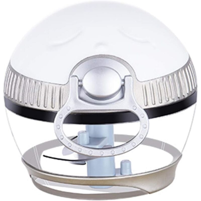 Aougo - Küchenmaschine, manueller Gemüsezerkleinerer, schneller manueller Prozessorzerkleinerer für Salsa, Fleisch, Obst und Gemüse, multifunktional