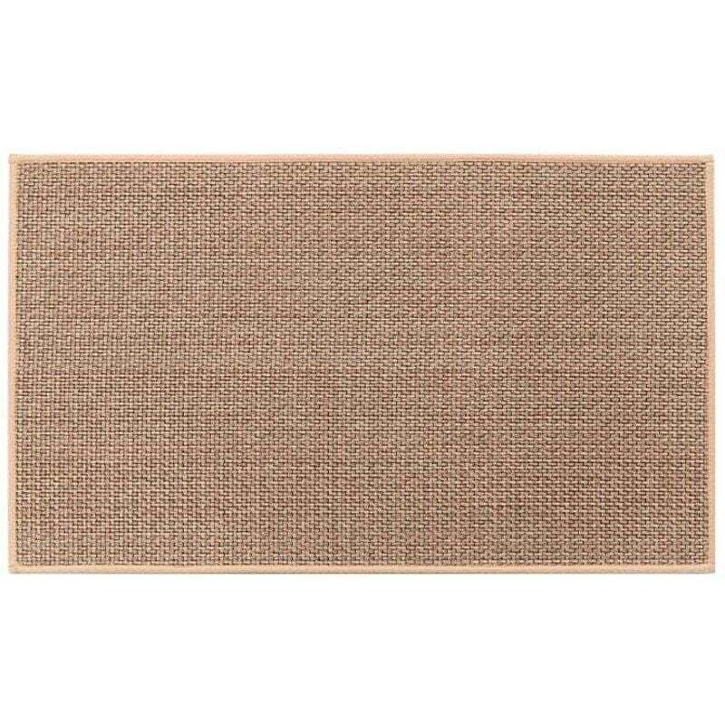 Küchenmatte, waschbare, rutschfeste Gummi-Küchenmatte vor der Spüle, Jute-Küchenmatte vor der Spüle, Leinen-Küchenmatte, rutschfeste Küchenmatte vor