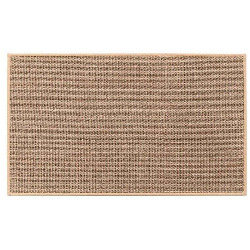 Küchenmatte, waschbare, rutschfeste Küchenmatte vor der Spüle, Gummi und waschbar, Jute-Küchenmatte vor der Spüle, Leinen-Küchenmatte, rutschfeste