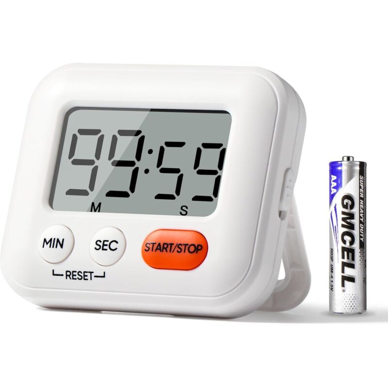 Küchentimer Kindertimer, Zeitschaltuhr mit Netzschalter, Geeignet für verschiedene Anlässe wie Kochen, Backen, Sport, Prüfungen, Spiele usw., Wird