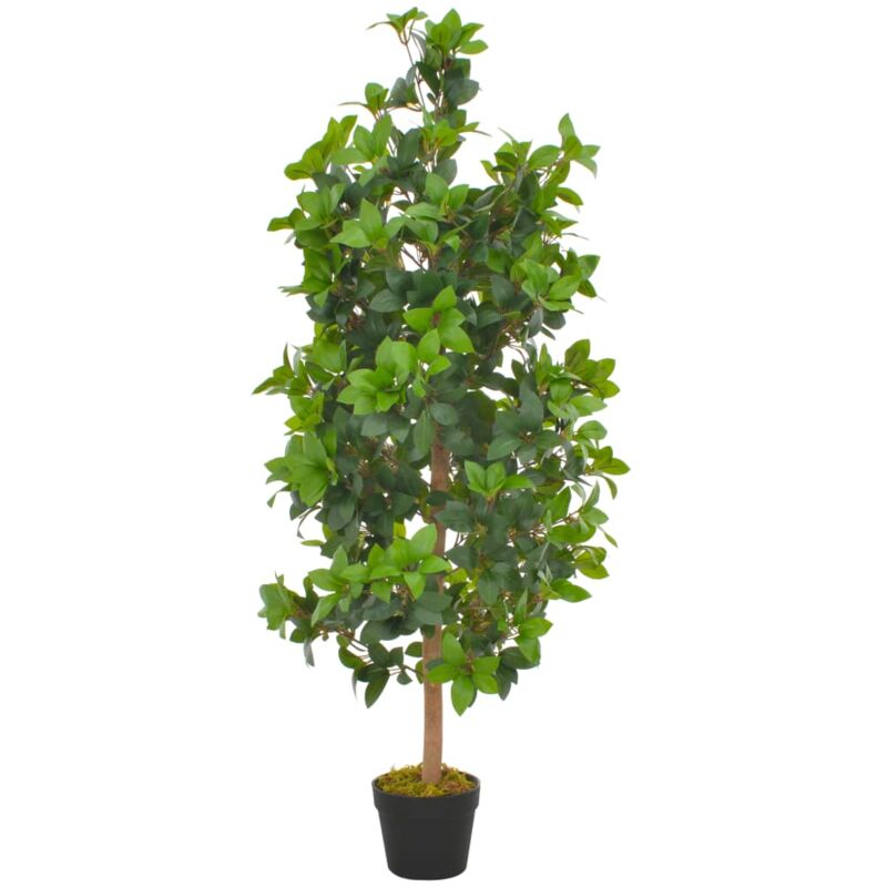 Künstliche Pflanze Lorbeerbaum mit Topf Grün 120 cm - Vidaxl