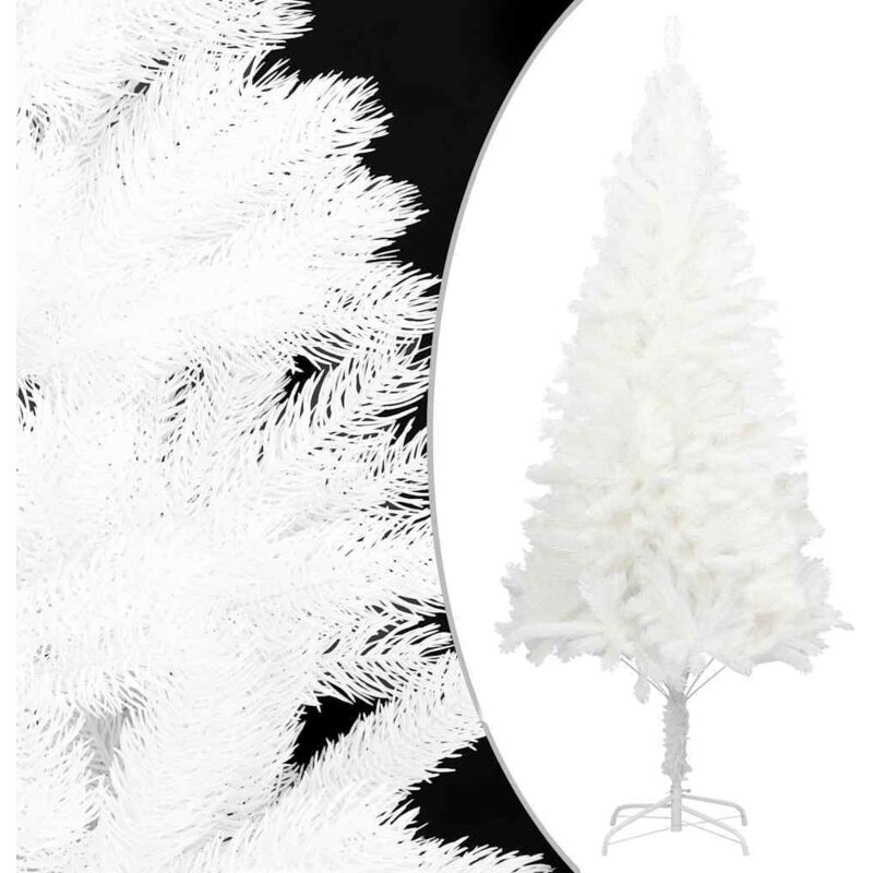 Künstlicher Weihnachtsbaum Naturgetreue Nadeln Weiß 240 cm - Vidaxl