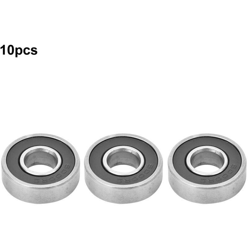Kugellager, hochpräzise Skateboard-Kugellager aus Kohlenstoffstahl, 10 Stück, 6000 RS, Mini-Industrieteile, 10 x 26 x 8 mm