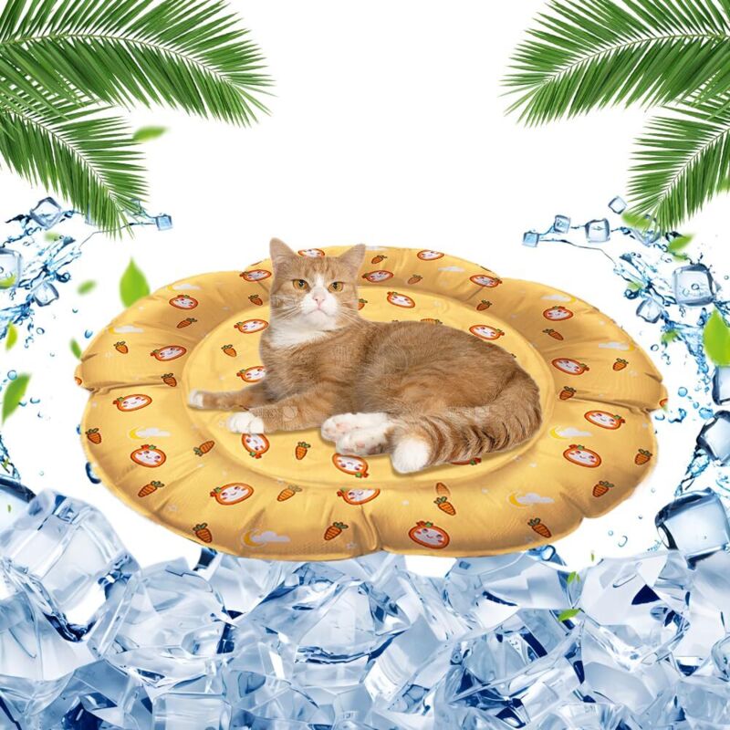 Kühlmatte für Hunde 40 x 50 cm, Kühlmatte für Katzen, Kühlmatte für Hunde, selbstkühlend, ungiftiges Gel, geeignet für Hunde und Katzen, für drinnen