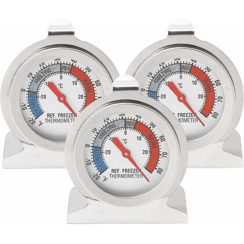 Kühlschrankthermometer, digitales Thermometer zum Testen von Kühlschrank, Kühlschrank, Gefrierschrankthermometer, kleines rundes und genaues