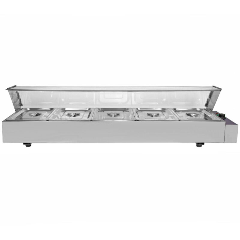 Monster Shop - Gastronomie Bain Marie Speisenwärmer Wasserbad Warmhalter Catering Buffet 5x gn