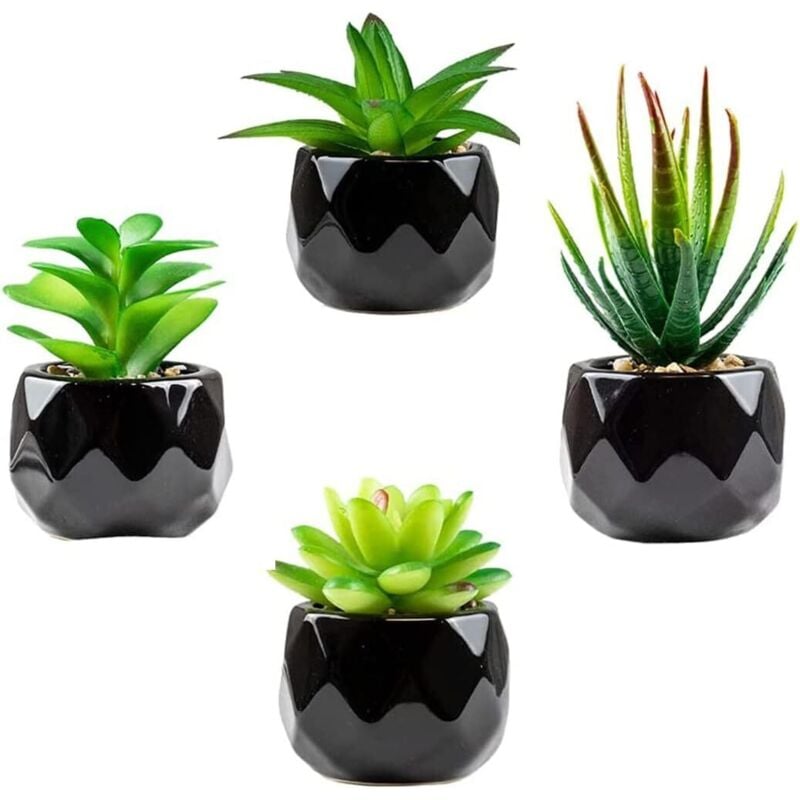 Künstliche Pflanze für den Innenbereich, künstliche Sukkulente, künstliche Sukkulenten-Topfpflanze, kleine künstliche Pflanze für Bürodekoration,