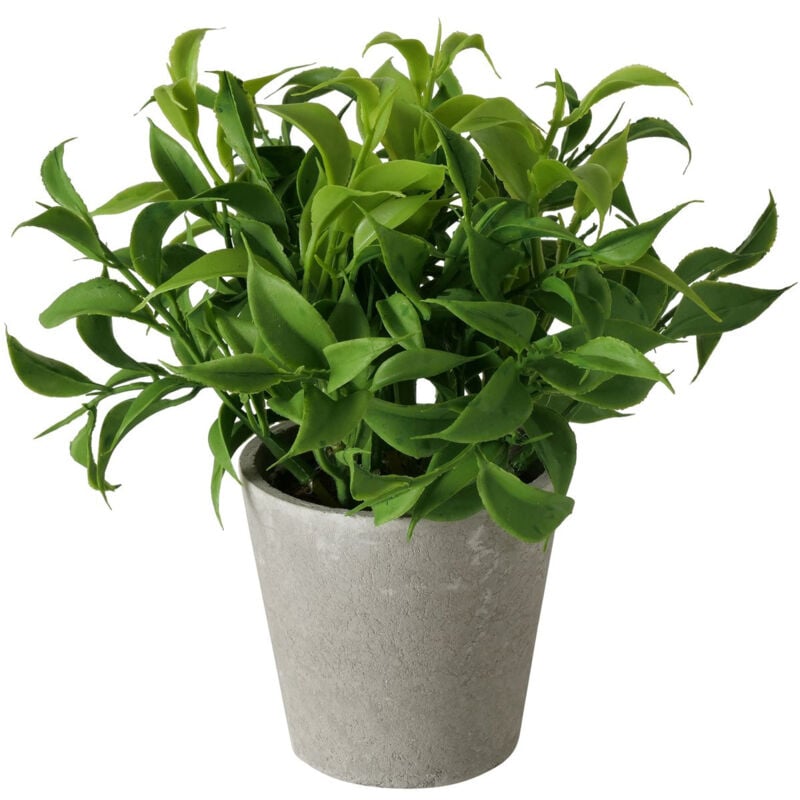 Künstliche Pflanze im Zementtopf, 17 cm, FERN