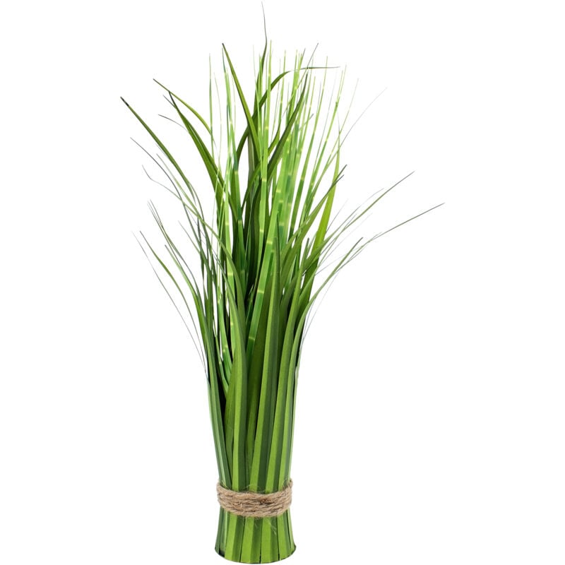 Spetebo - Künstliches California Beach Gras grün - 43 cm - Deko Kunst Zebragras Bündel - Kunstgras Zimmerpflanze Dekorpflanze Kunstblumen Pflanze