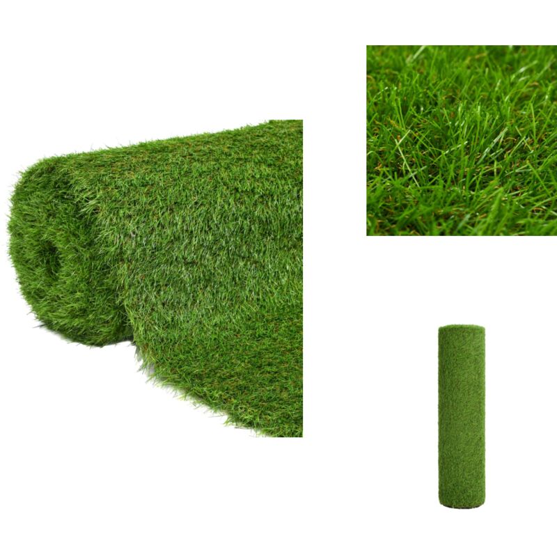 Kunstrasen 1x15 m/40 mm Grün - Kunstgras - Kunstrasen - Gartengestaltung - Terrassenbelag - Balkondeko