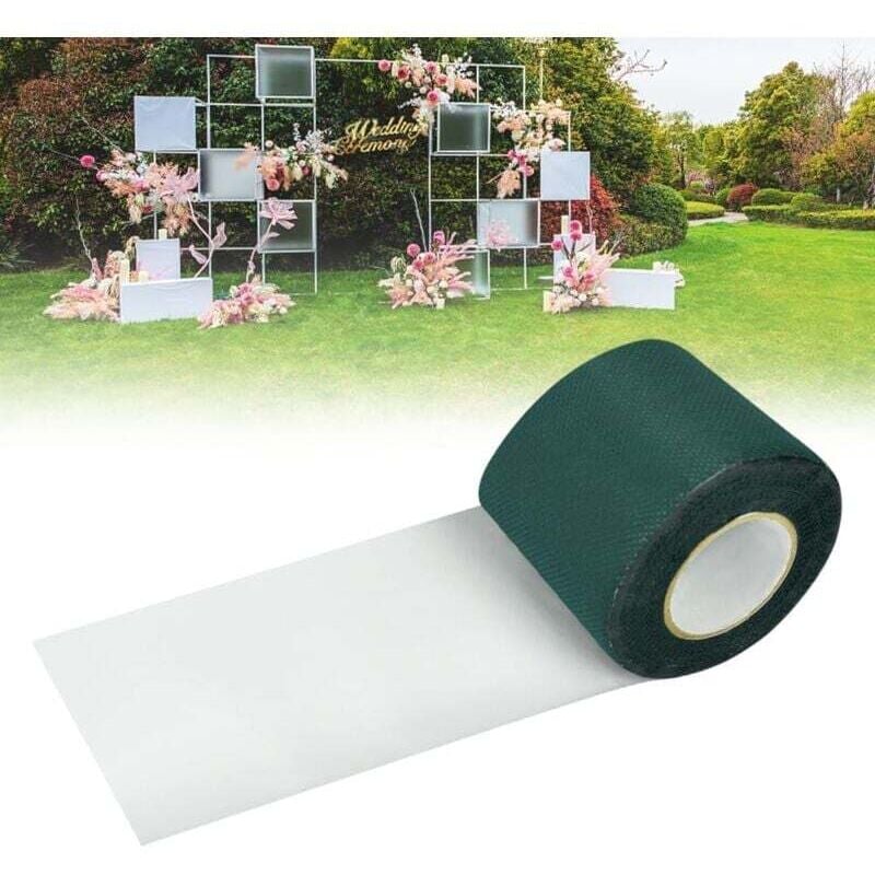 Kunstrasenband, 5 cm 5 m selbstklebendes Kunstrasen-Fugenband Kunstrasen-Klebeband Synthetisches Grasband für Gartenrasenbalkone - Grün