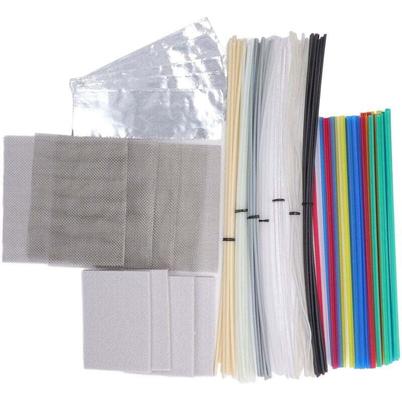 Kunststoff-Schweißdraht, 12 Farben, Anti-Aging-Kunststoff-Schweißdraht, abs, pp, pu, pe, pa, pc, tpo, 106 Stück für Kajak-Stoßstangen mumu