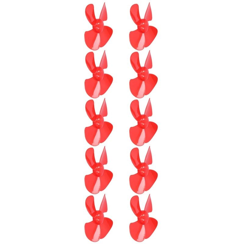 Zoternen - Kunststoffpropeller 10 Stück Propeller 4 Blätter Starker Wind Modellbau Luftschrauben Langlebige Materialien Leichter Wind Kostüm