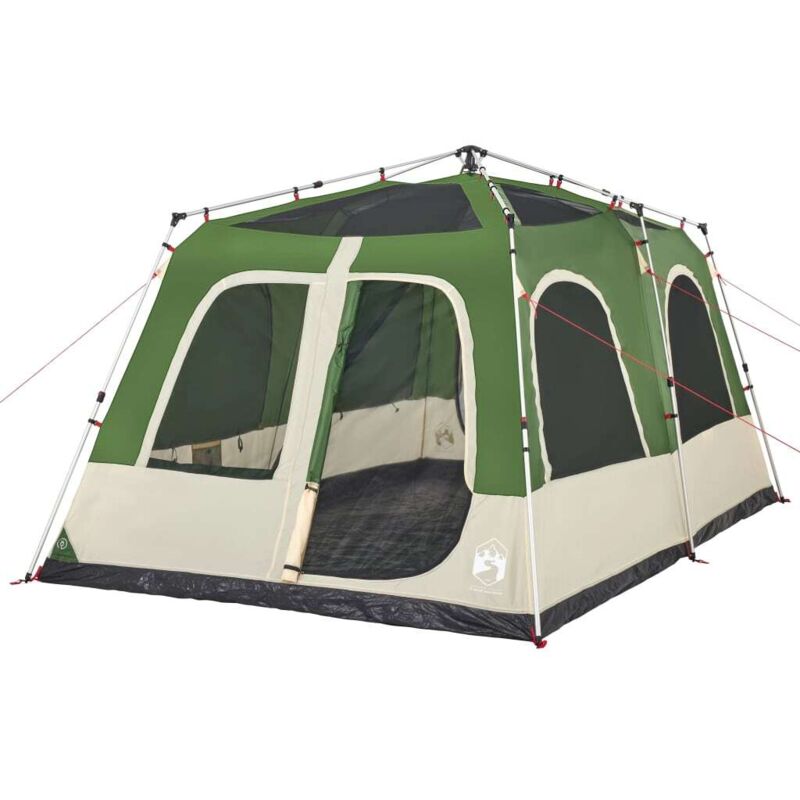 Vidaxl - Kuppel-Familienzelt 8 Personen Grün Quick Release