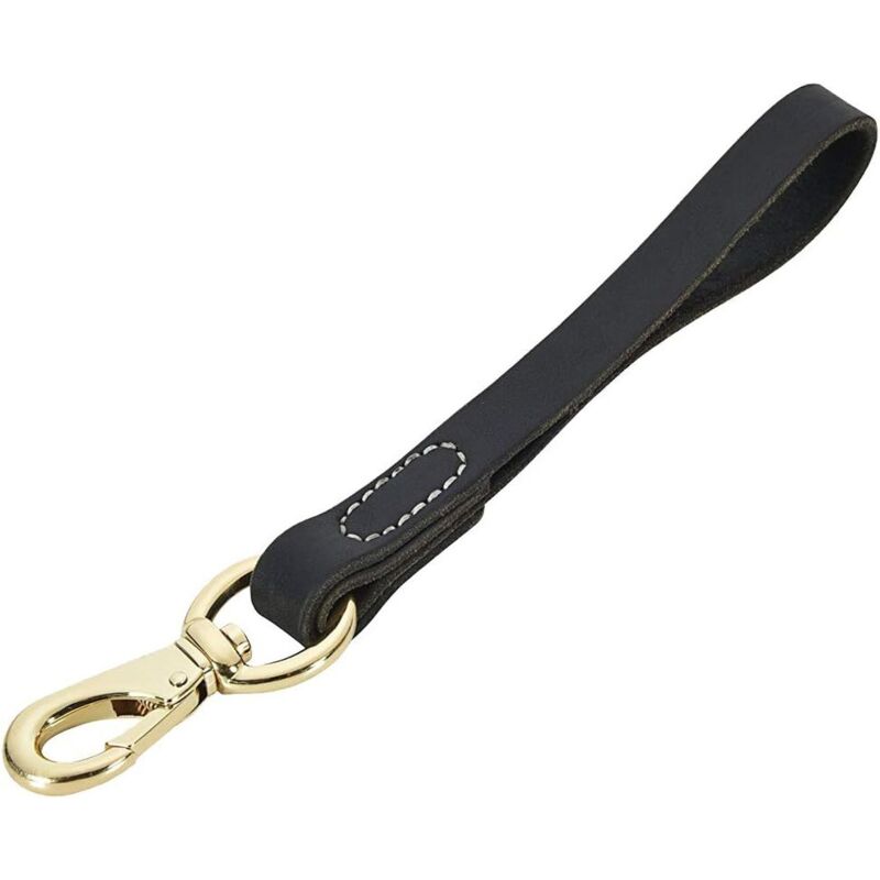 Kurze Leder-Hundeleine 30 cm - Kurze Leine für große Hunde, ideal für Training und Spaziergänge (Breite: 1,9 cm)