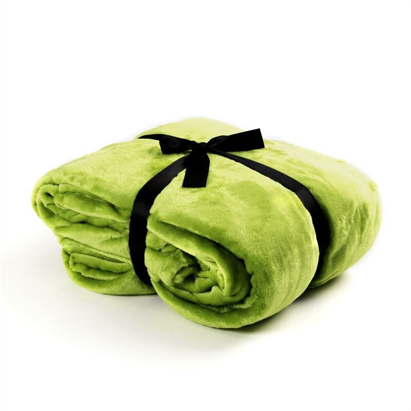 Kuscheldecke Tagesdecke Wohndecke 210 x 280 cm Flanell Decke Bettüberwurf xxxl Kiwi