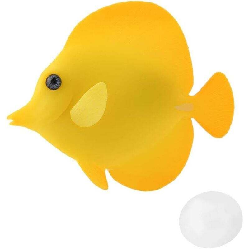1 Stück leuchtende Simulationsfische, bunte schwimmende tropische Fische aus Silikon, Aquarium-Dekoration, Aquarium-Ornament - KZQ