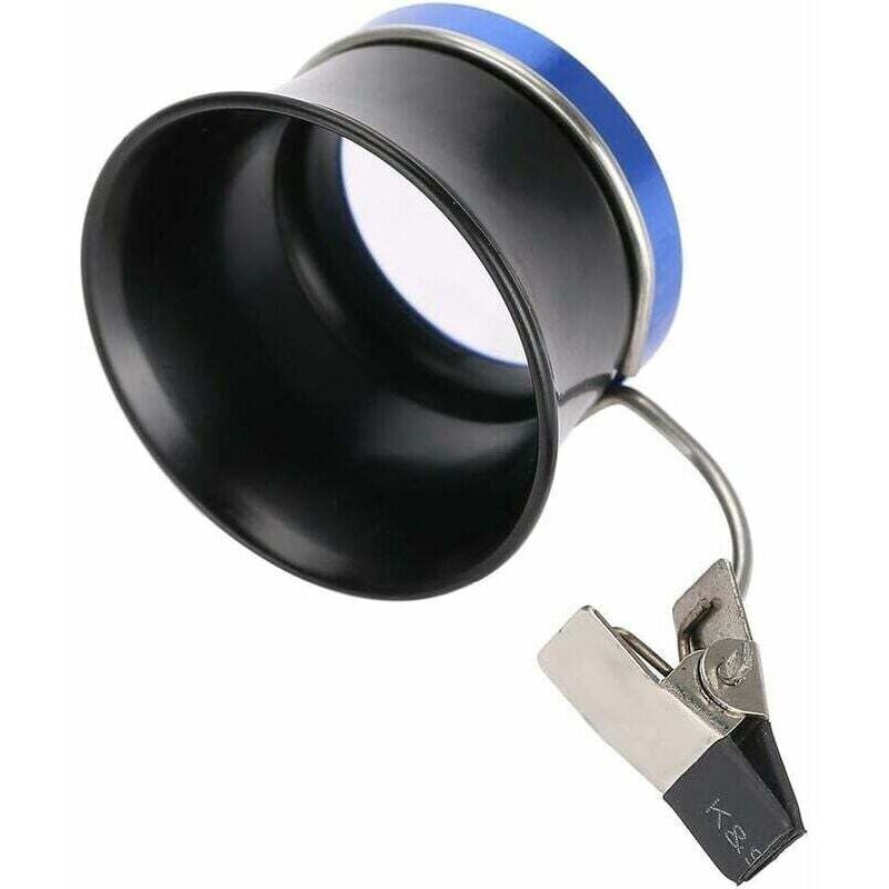 KZQ 10-fache Clip-On-Lupe für Brillen, professionelle Lupe aus Aluminiumlegierung für Mechaniker, Uhrmacher, Fotografen und Juweliere.
