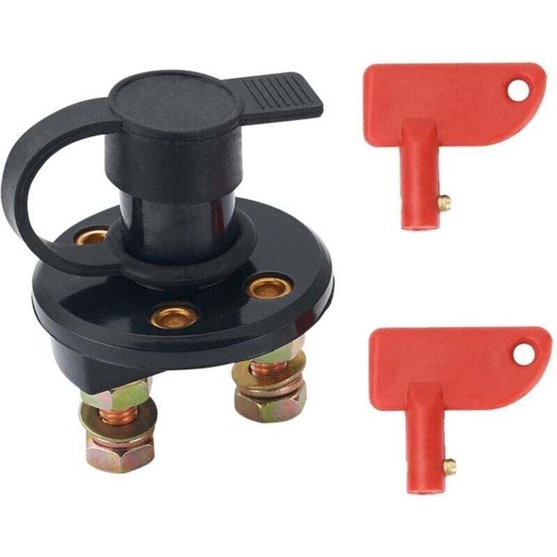 12 v 24 v Auto-, Wohnwagen-, Boot-Batterietrennschalter. Schlüsselbetätigter Batterie-Notausschalter. Auto-, Wohnwagen-Batterietrennschalter (5,5 x