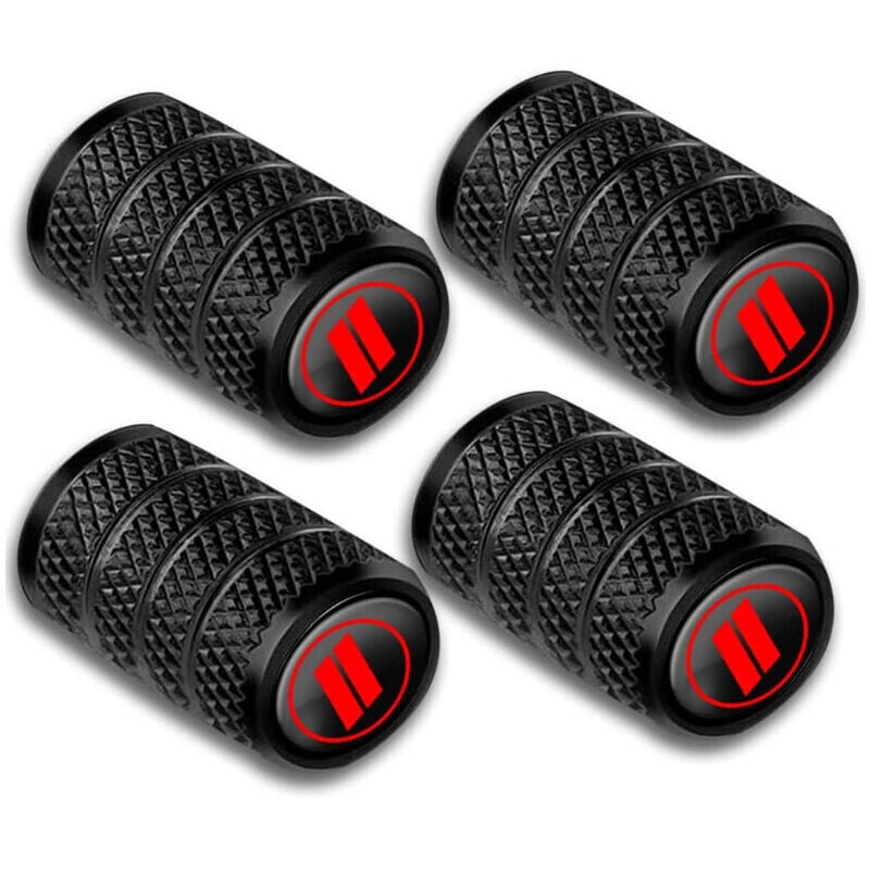 1,7 × 1,1 × 1,1 cm)4 Stück Autoreifen-Ventilkappen – Aluminium-Autoventilkappen – Fahrradventilkappen mit Dichtungsring – Universelle Ventilkappen