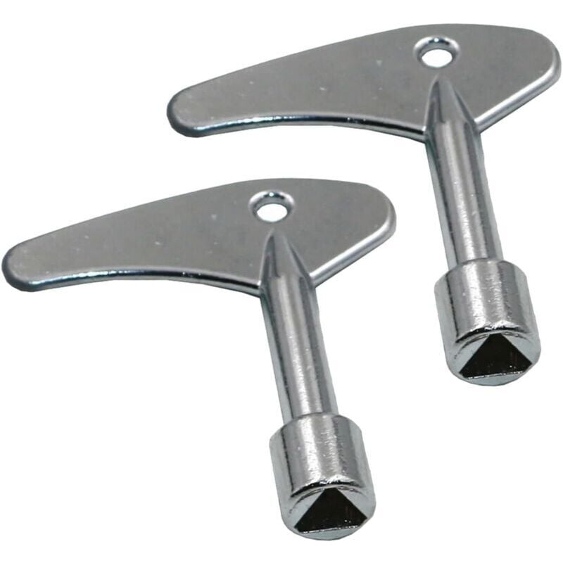 2 chiavi triangolari in metallo, chiavi triangolari, chiave per contatore del gas, dell'acqua e dell'elettricità. - KZQ