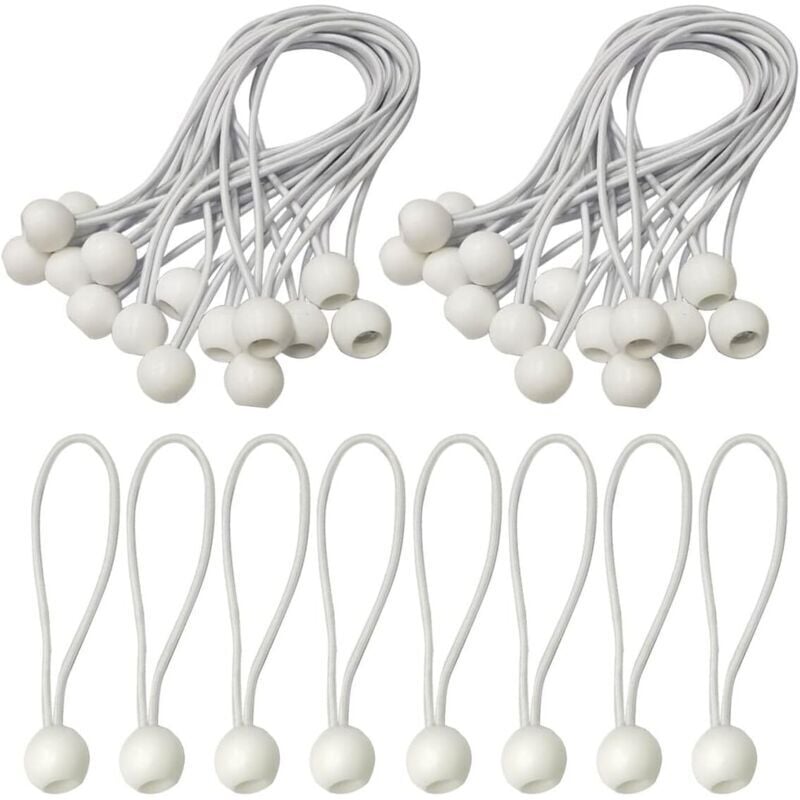 50 Spanngurte, Bungee Cord Ball, Planenspanngurt, Spanngurt mit Ball, Spanngurt für Planen, Zelte, Camping - KZQ