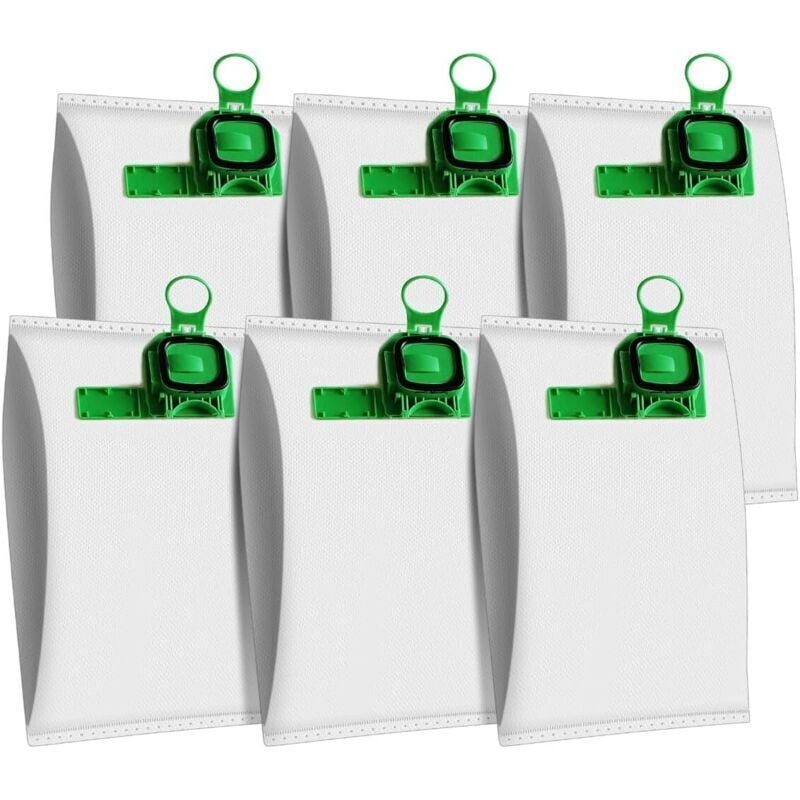 6 Stück Hochleistungs-Staubsaugerbeutel VK140 für Vorwerk VK150 FP140 Kobold Staubsauger, 27,5 x 11,5 cm - KZQ
