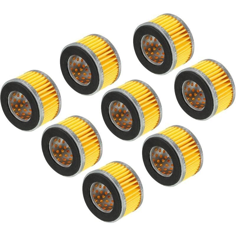 8 Stück Ersatz-Kompressor-Luftfilterelement, Papierfilter für den Kompressor-Lufteinlass - KZQ