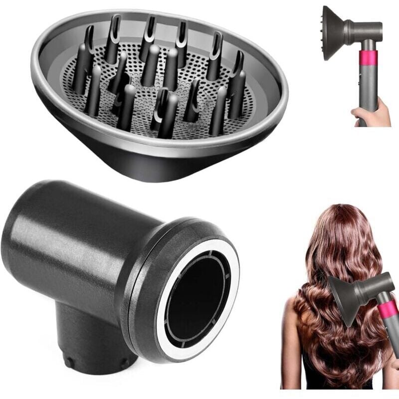 Diffusor und Adapter für Dyson Airwrap Styler HS01 HS03 HS05, Adapter, der den Airwrap Styler in einen Kombi-Haartrockner verwandelt - KZQ