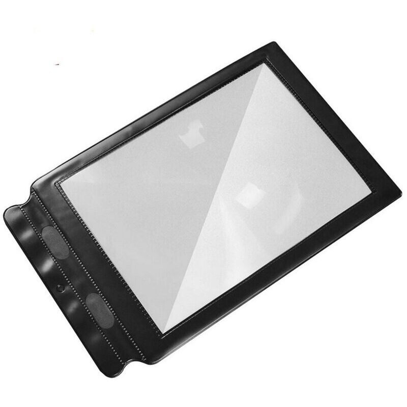 Ganzseiten-Leselupe, 3-fache Vergrößerung im A4-Format für sehbehinderte Menschen, rechteckige Ganzseitenlupe für Senioren, Bücher und Menschen mit