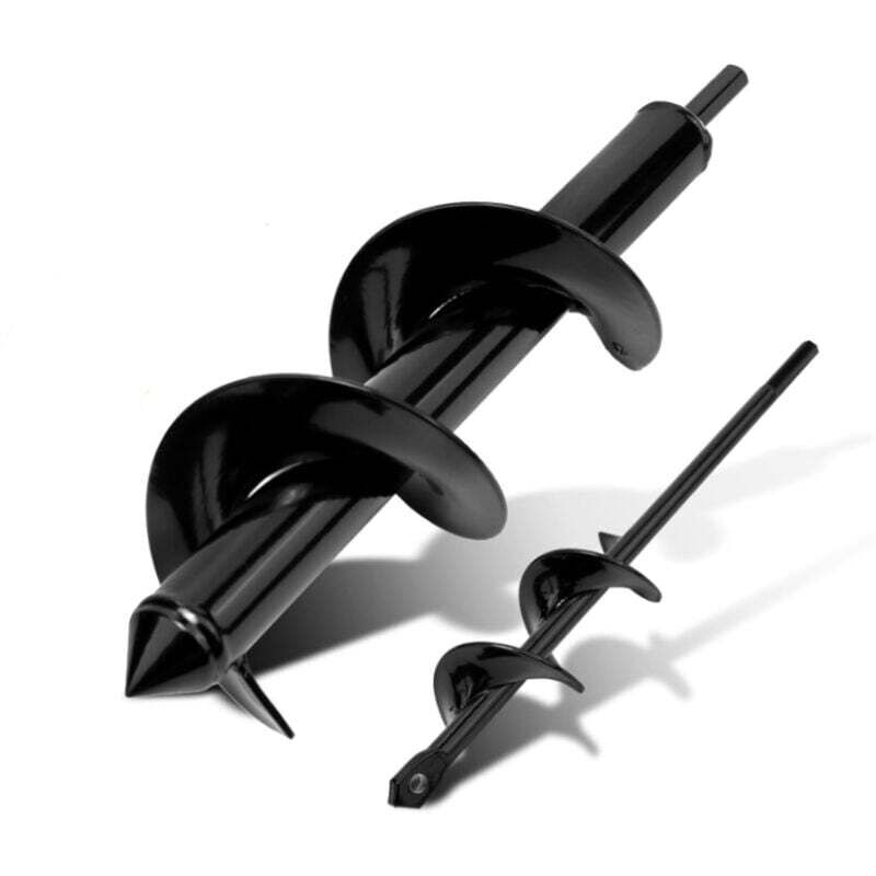 Garten-Schlangenbohrer (8 x 30 cm + 4 x 22 cm), praktisches Werkzeug zum Pflanzen und schnellen Bohren von Löchern, Handbohrer für den Garten. - KZQ