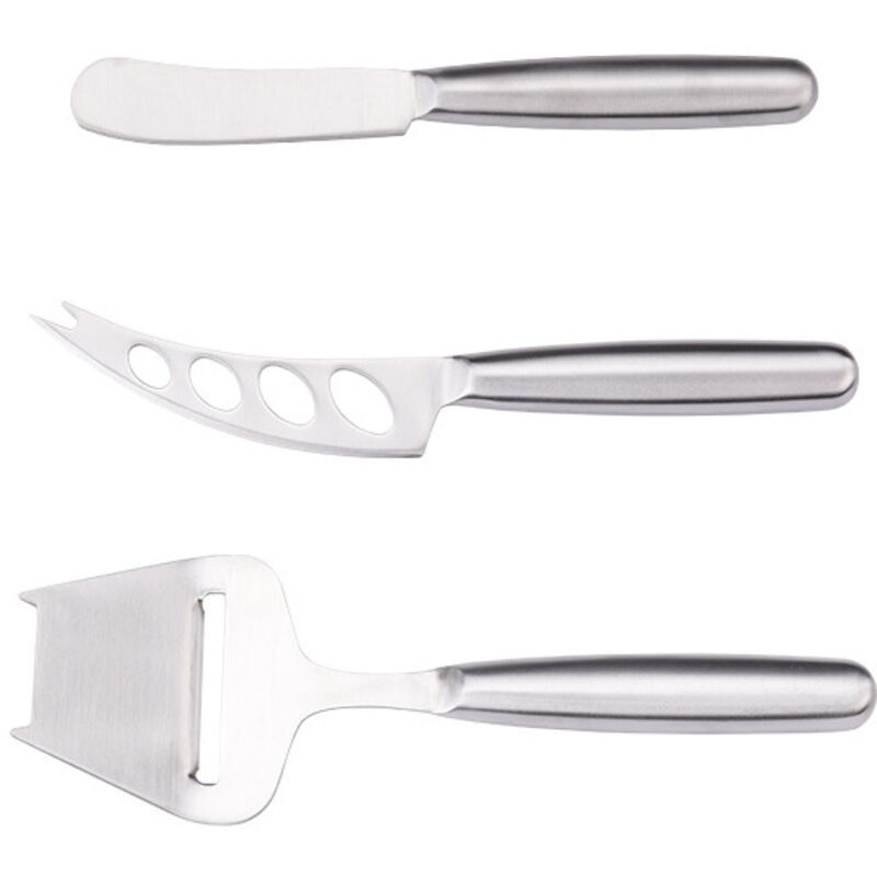 Käsemesser 3er Set, Buttermesser, Geeignet zum Schneiden von Käse in kleine Stücke (3 Arten) - KZQ