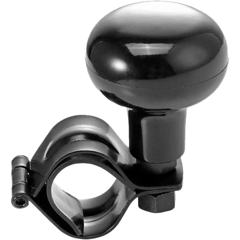 KZQ - Universal-Lenkrad-Drehknopf für Auto, lkw, suv, Traktor, Boot, Rasenmäher, Schwarz
