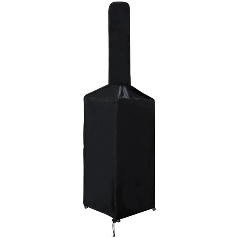 KZQ - Wasser- und staubdichte Pizzaofen-Abdeckung, schwarze Outdoor-Pizzaofen-Abdeckung, wetterfest und staubdicht, ideal für Grillabende und Regen