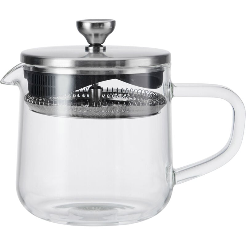 La Cafetière Loose Leaf - Teekanne de 2 Tassen/550 ml mit Deckel, Tee-Ei de Tee de hitzebeständiges Glas de mit integriertem Edelstahl de Filter für