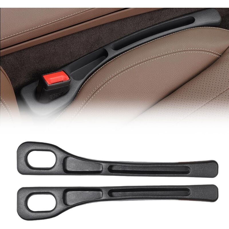 2 Stück Autositz-Aufbewahrungsbox, universeller Autositz-Lückenfüller, Autositz-Organizer, Autositz-Lückenfüller für Autositzlücken - Lablanc