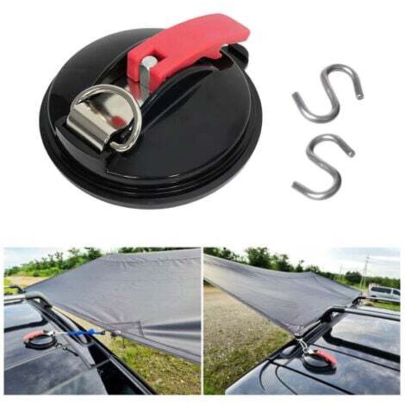 Lablanc - 2er Set Multifunktions-Auto-Saugnäpfe Max. 22KG für Markise, Plane und Fahrzeugabdeckung