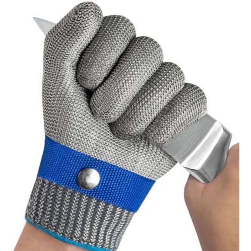 Anti-Schnitt-Handschuhe, Arbeitshandschuhe, Hochleistungsschutz, Stufe 5, Küchenschutzhandschuh zum Schneiden von Fleisch, Fischfiletieren,