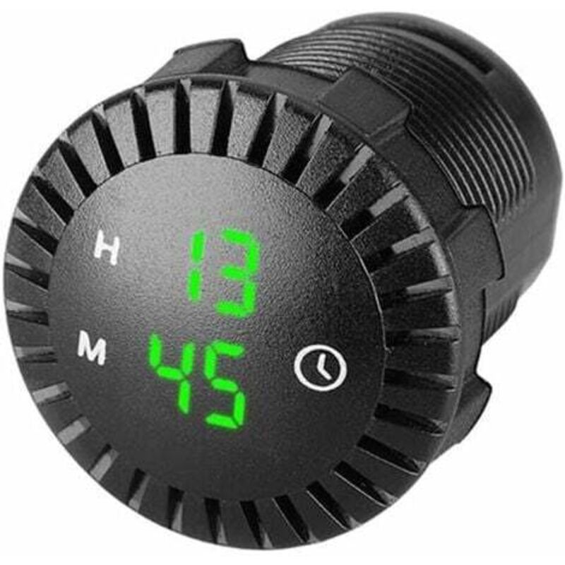 Auto-LED-Uhr, Touch-Uhr, wasserdichte Auto-Digitaluhr, 12 V/24 v, Mini-LED-Digitaluhr, Mini-Motorraduhr, 5,1 cm Durchmesser, für Autos, Schiffe, suv