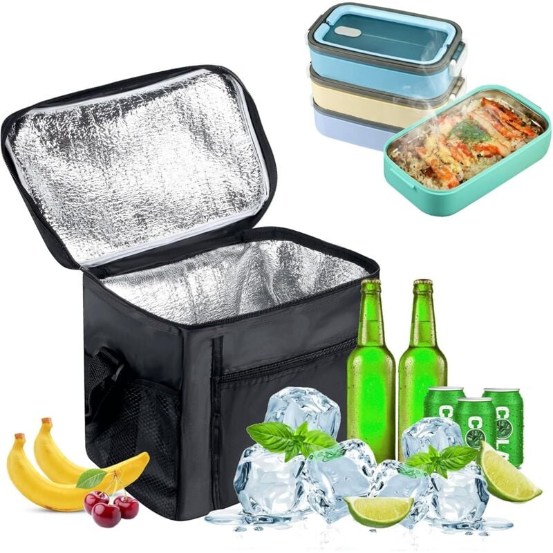 Kleine weiche isolierte Kühltasche, 10 l Isoliertasche, Picknicktasche, isolierte Tasche, Kühlschranktasche, Lunchtasche, kleine isolierte Tasche 10