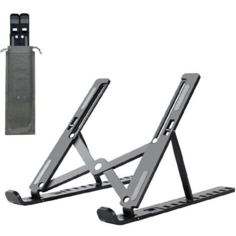 Lablanc - Laptop-Ständer, verstellbarer Desktop-Laptop-Ständer, leichter und faltbarer Ständer