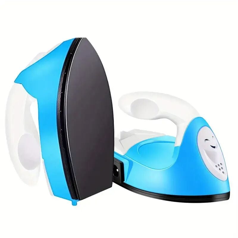 Mini-Dampfbügeleisen – tragbares Reisebügeleisen für DIY-Kleidung – für Kleidung, Schuhe, Taschen, Hüte, Bügeleisen – Blau - Lablanc
