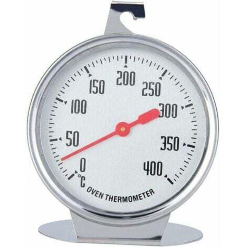 Ofen-Kochthermometer, Temperaturanzeige, sofort ablesbares Thermometer, Edelstahlsonde mit Haken zum Kochen im Ofen oder Grill, 7 x 9 cm - Lablanc