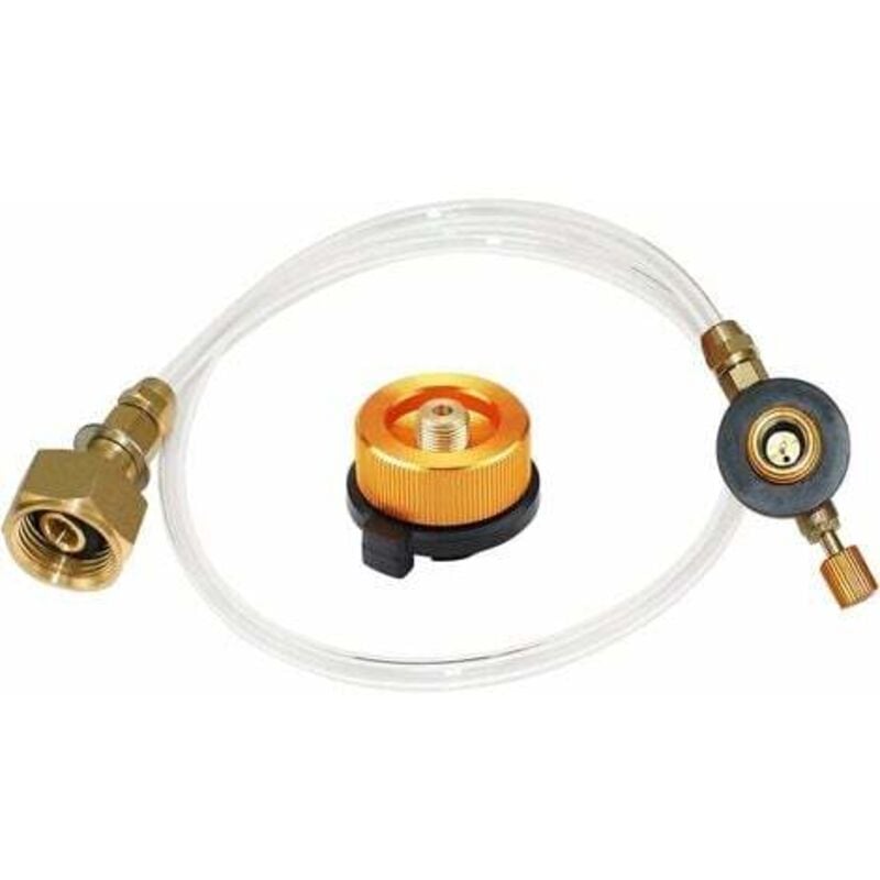 Outdoor-Gaskocher-Gaskartuschenadapter für Camping und Rucksackreisen – Düsenadapter für Flüssiggas, Flachzylinder, Flaschenadapter - Lablanc